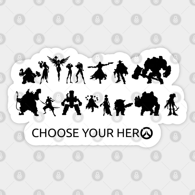 Choose your Hero Sticker by EagleFlyFree